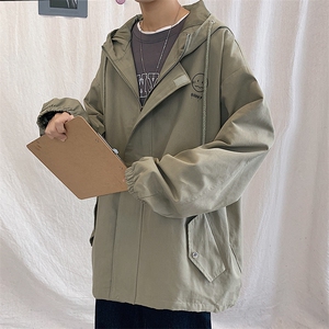 JK41072-P85 加棉款-P115 纯棉连帽夹克男士大码工装夹克男外套男图片