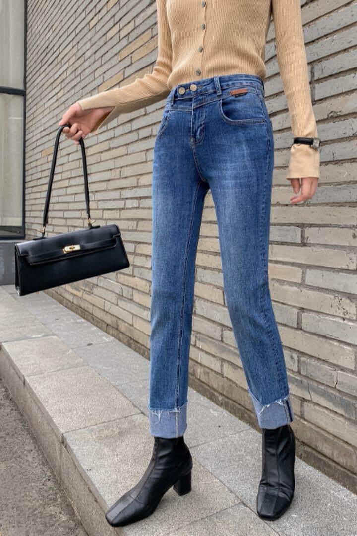 现货翻边烟管裤，其它，雪儿诱惑