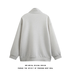 WY5021/P65秋装白底高品质不起球个性套头卫衣男潮流宽松上衣外套，男装卫衣，电商A141