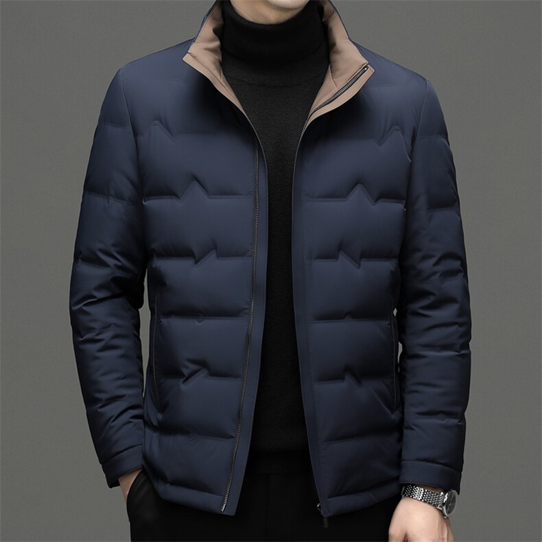 CSYR96717钱塘2020-2中年男士时尚休闲简约冬季厚款羽绒服P270，男装羽绒服，钱塘207-2