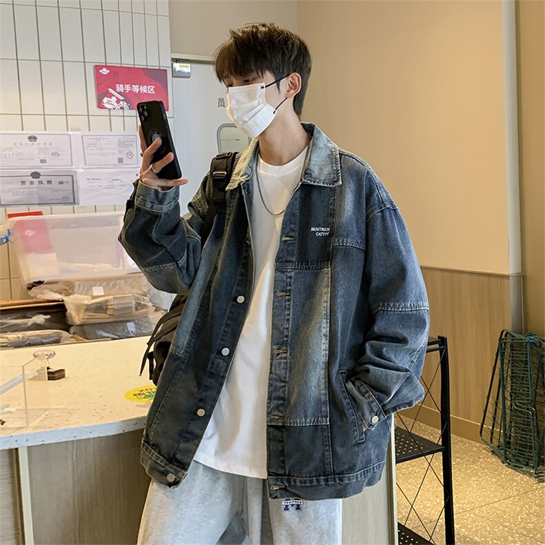 Wt3328-P69美式复古牛仔拼接夹克,男装夹克,星座1501-1