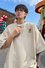 麂皮绒！重磅麂皮绒短袖t恤男JPDX204-特P19控38，男装T恤，电商B367