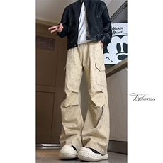扎染工装裤男春季美式高街宽松休闲长裤子A166-NA5305-特P45控79，男装工装外套，电商A166