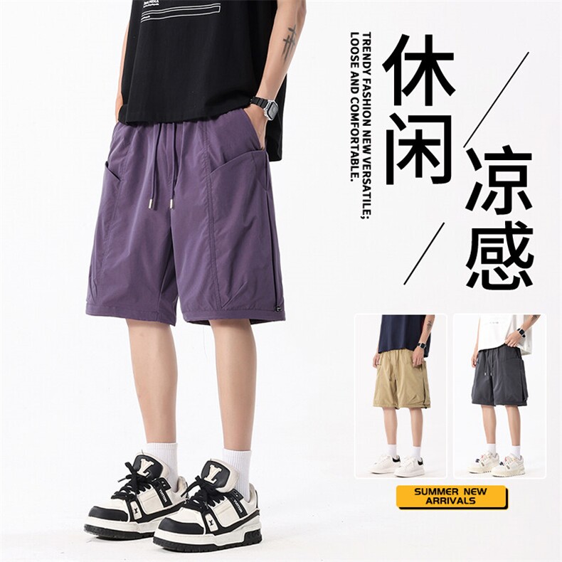 抖音品质潮流宽松大码运动裤子男款夏季A146-GY506特p30量大优图片