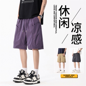 抖音品质潮流宽松大码运动裤子男款夏季A146-GY506特p30量大优图片