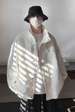 INCLEA美式复古工装外套男春秋新款潮牌压花设计宽松大码夹克，男装夹克，星座226-2