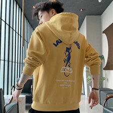 【】A003-HW3097-P55春装新款蜥蜴印花连帽卫衣家乐，男装卫衣，电商A003