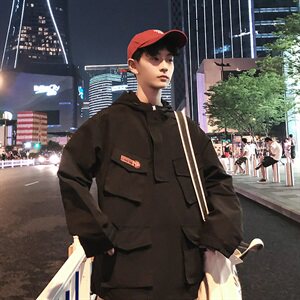 709-M13-P120 19冬款 连帽加厚工装外套贴标休闲冲锋衣羊羔毛棉衣图片