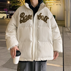 港风2023冬季新款男士毛巾绣棉衣情侣潮牌棉服外套MYTC157P95，男装棉衣，电商B220