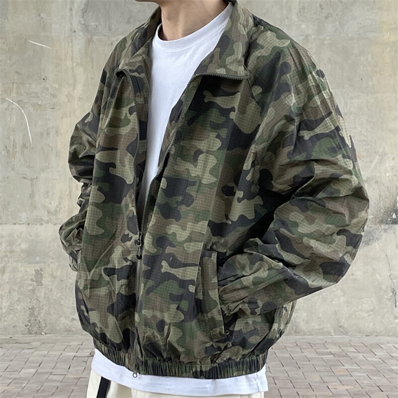 现货网图抖音品质军绿迷彩防晒服夹克FS021P60,男装防晒衣,星座1904A