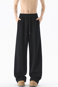 现货 重磅高品质垂感直筒华棉安可拉红弯刀卫裤男 K135-P45 控68图片