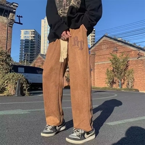 男新款青少年时尚鹿皮绒休闲裤 A742 P35图片