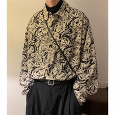 翻领标准气质男青春流行潮流春季新款长袖潮日常衬衣C320P30，男装衬衫，星座1116-2