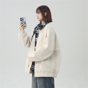 2025春休闲痞帅工装翻领夹克潮流外套得物二开XZ301b-2-JK2589P78图片