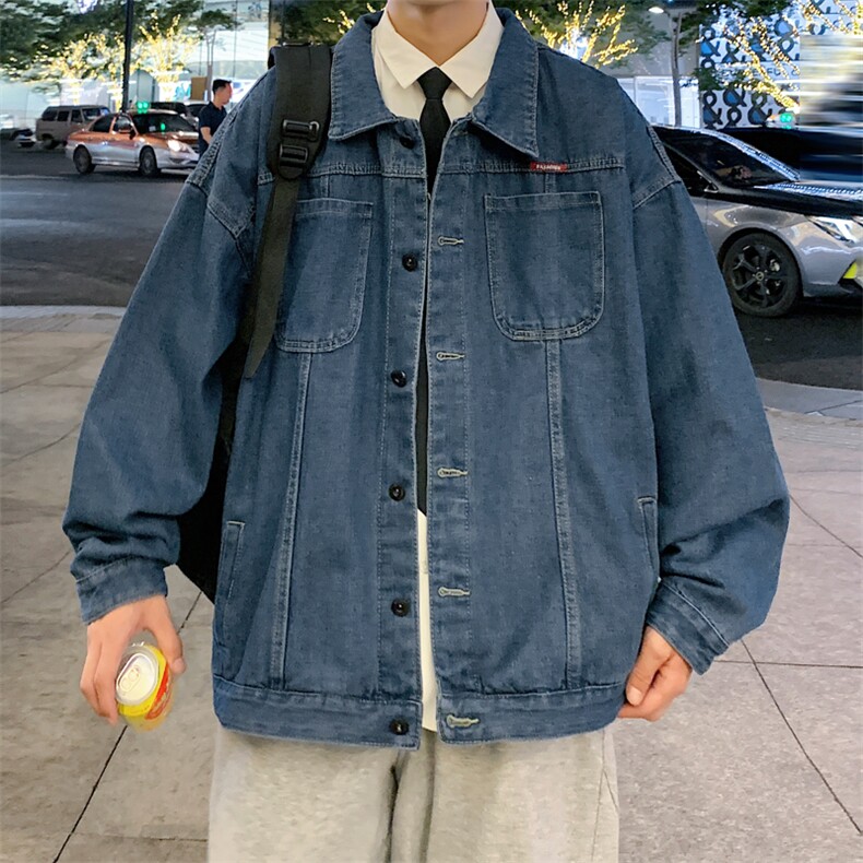 牛仔外套男2025春季新款宽松夹克美式潮牌复古百搭上衣JK860-P60,男装工装外套,星座1103-3
