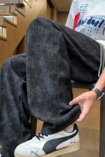！2026夏季男士冰丝垂感休闲裤脏脏直筒裤WK2093特P35控69，男装休闲裤，电商B220