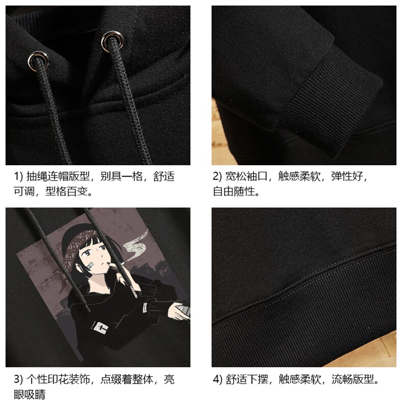 WY2122-P40加绒P45纯棉连帽卫衣男大码运动帽衫宽松薄外套,男装卫衣,电商A040A
