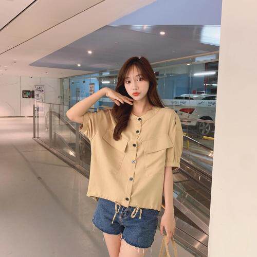 麻料上衣，女装，酷巴黎