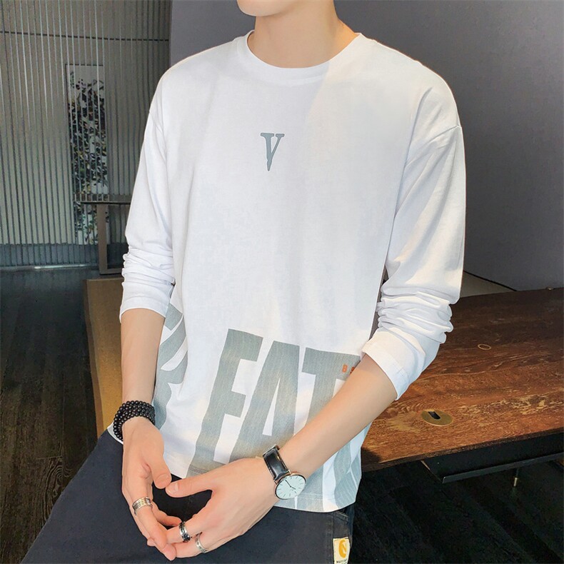 男士长袖t恤卫衣上衣服宽松潮流男装体桖纯棉秋衣打底衫DS920T,男装T恤,电商A102