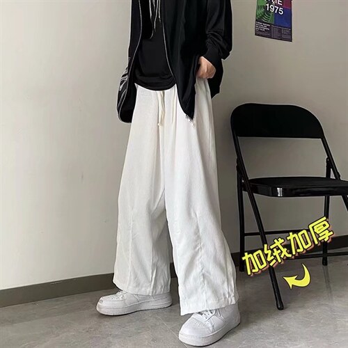 美式复古灯芯绒加绒裤子男ins潮牌秋冬A388P40,男装休闲裤,星座1116-2