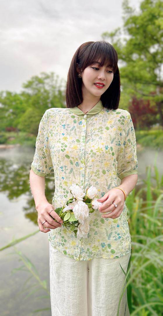 纯苎连衣裙小衫裤子裙子衬衣 时尚风 风淑女风休闲风，女装连衣裙，川哲