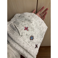春装高品质扎染刺绣工艺弯刀卫裤男重磅复古垂感休闲运动裤阔腿裤，男装休闲裤，电商A443