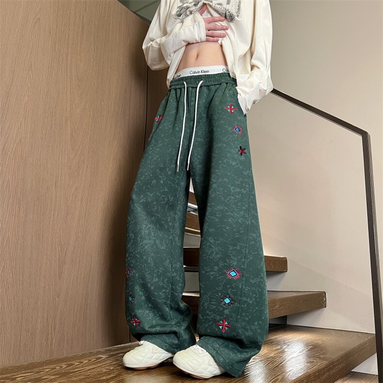 XZ616春季重磅新款扎染美式趣味刺绣休闲长裤K26002特P35，男装休闲裤，星座512A（原616）