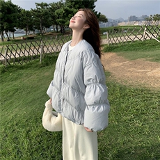 2C291蓝色时尚毛领羽绒服YRF9711-P295-K499，女装羽绒服，2C291