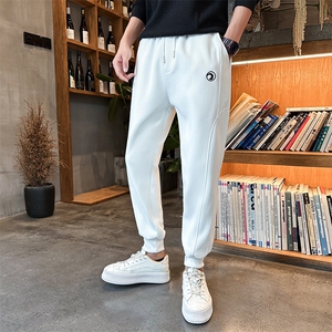 社会精神小伙裤子男秋潮牌ins运动束脚九分裤K8591-P45图片