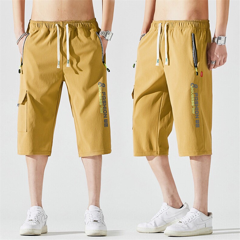 2025夏季新款男士七分裤时尚休闲马裤潮流男裤子KZ1076-P28,男装休闲裤,星座217-4