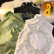 港风皮马甲男棉衣外套羊羔绒马甲双面穿刺绣1016-1MJ009P63K89，男装棉衣，星座1016-1（原电商B408-1）