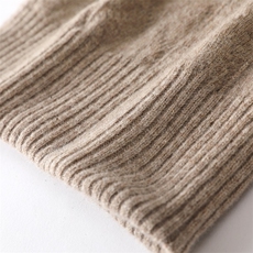 羊毛帽子女士秋冬季编织针织帽保暖洋气毛线帽显脸小卷边堆堆帽，帽子，九月九羊绒