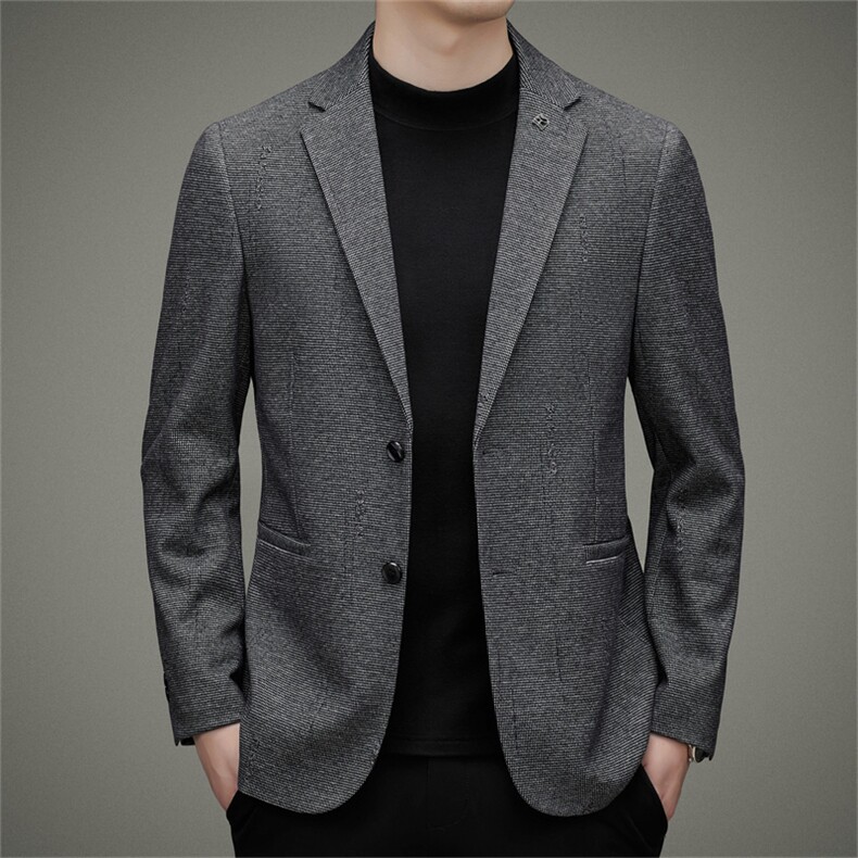 DJ2226钱塘2020-3秋冬季新款商务休闲简约中年男士西服货稳P152，男装西服，钱塘207-3