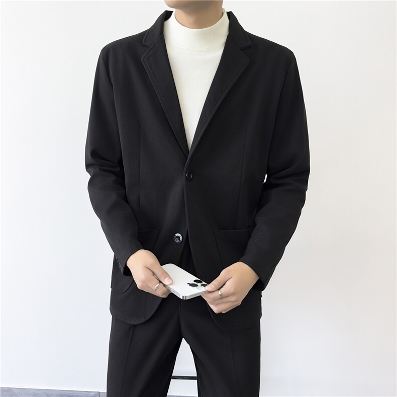西装男外套英伦风春秋季高级感修身正装高端商务休闲西服,男装西服套装,星座410-7