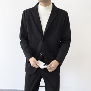 西装男外套英伦风春秋季高级感修身正装高端商务休闲西服图片