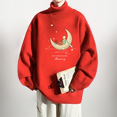 8XL高领毛衣男大码胖子堆堆领打底羊毛衫GM45416-P45加绒款-P65，男装T恤，电商A040