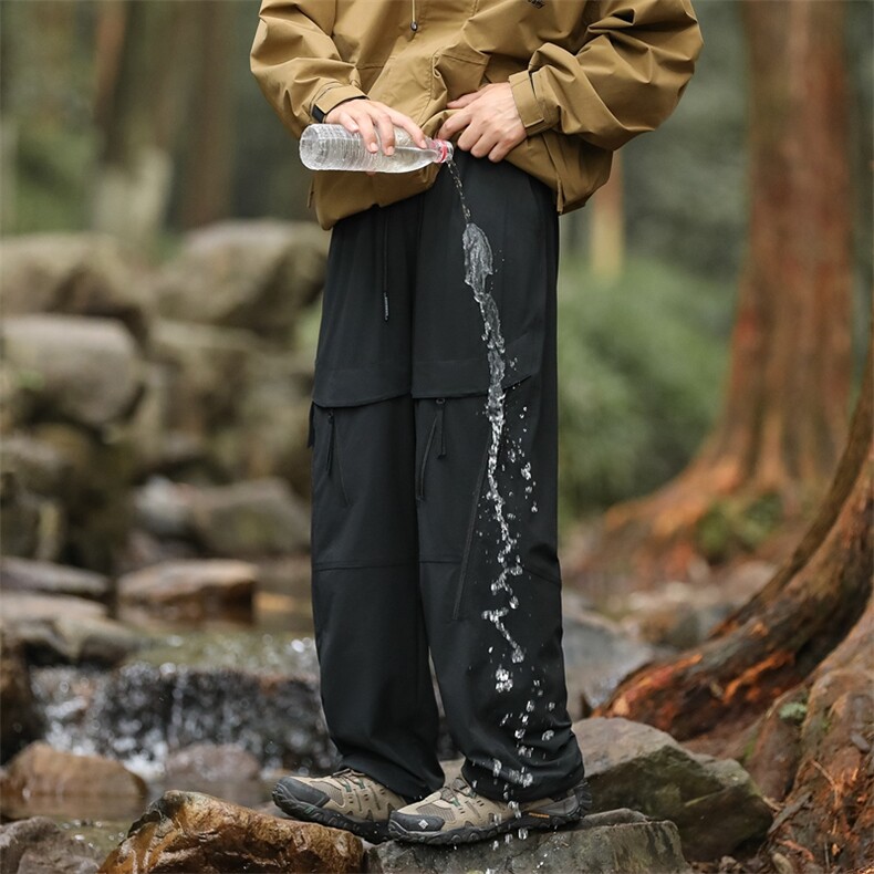 户外徒步登山裤防水冲锋裤男款春季宽松直筒工装裤子K3508特P50,男装休闲裤,星座309（原A406）