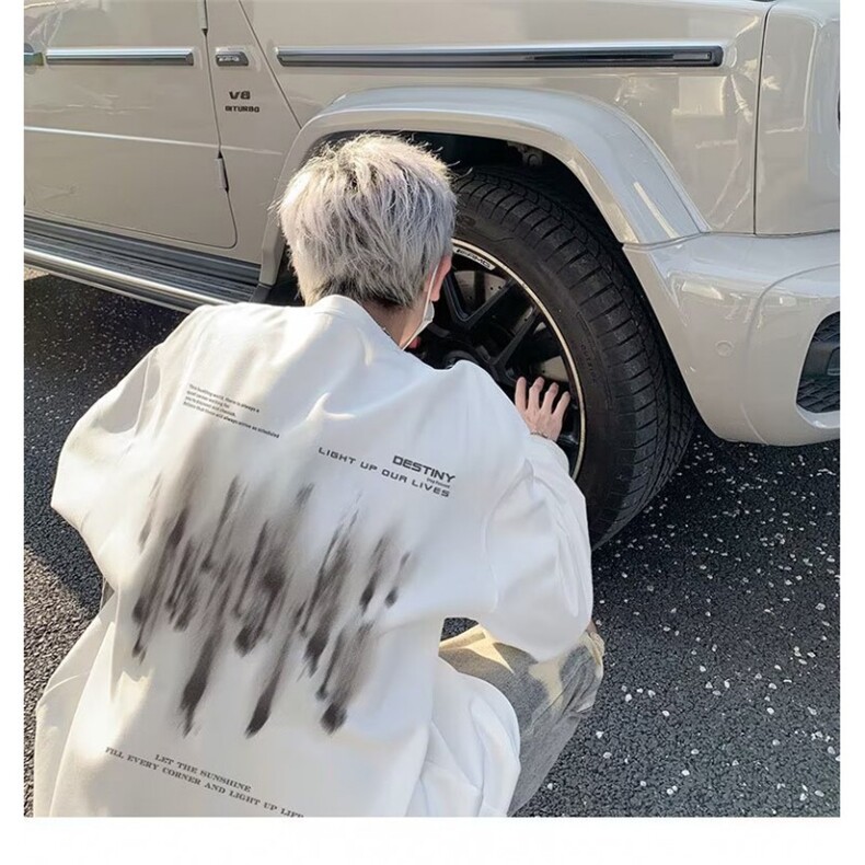 流行简约百搭日系原宿潮气质ins文艺纯棉长袖T恤卫衣T124-P30网图，女装T恤，电商B245