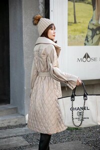 2021 新款长风衣设计款羽绒服图片