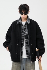 秋季休闲痞帅工装翻领夹克潮流外套得物二开XZ301b-2-JK2589P78，男装夹克，星座301B-2（原A443-1）