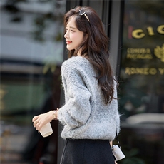 现货！套头针织衫时尚女毛衣2025秋季新款毛衣加厚V领羊毛休闲，女装针织衫/毛衣，韩宇舍