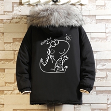 MM48172-P130冬季大毛领衣男士大码加厚袄男服砖墙，男装棉衣，电商A040A