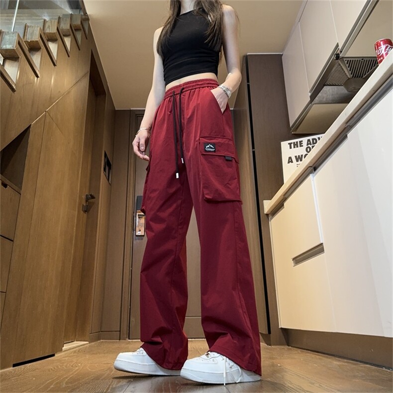 电商DSA028-CK24L02P45100聚酯2025新款工装长裤纯色休闲裤男，男装工装外套，电商A028