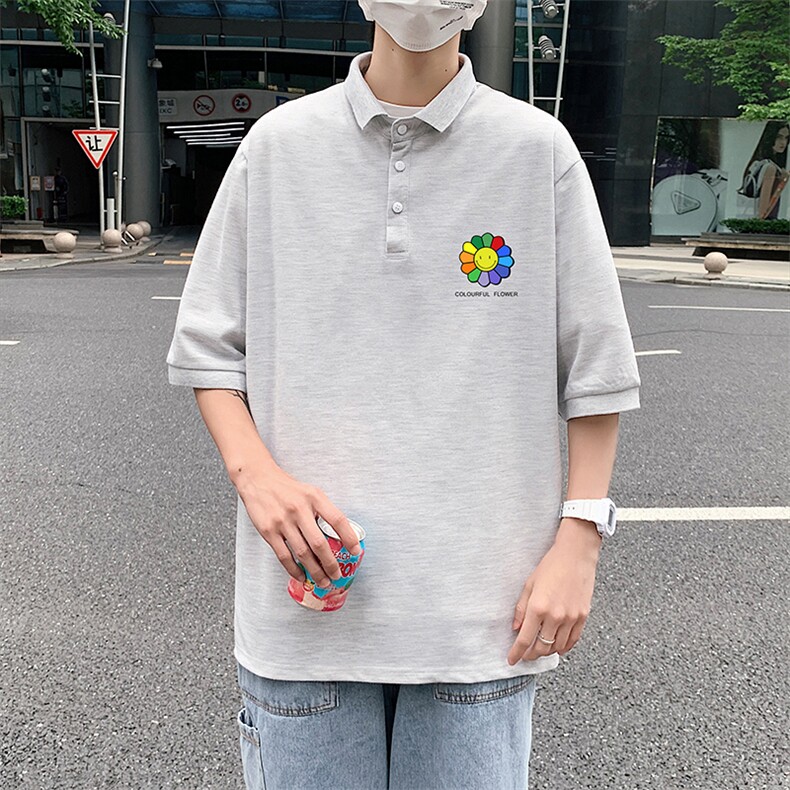 PL57101-P35翻领短袖polo衫男大码胖子半袖t恤男有领保罗衫模特,男装Polo衫,电商A040