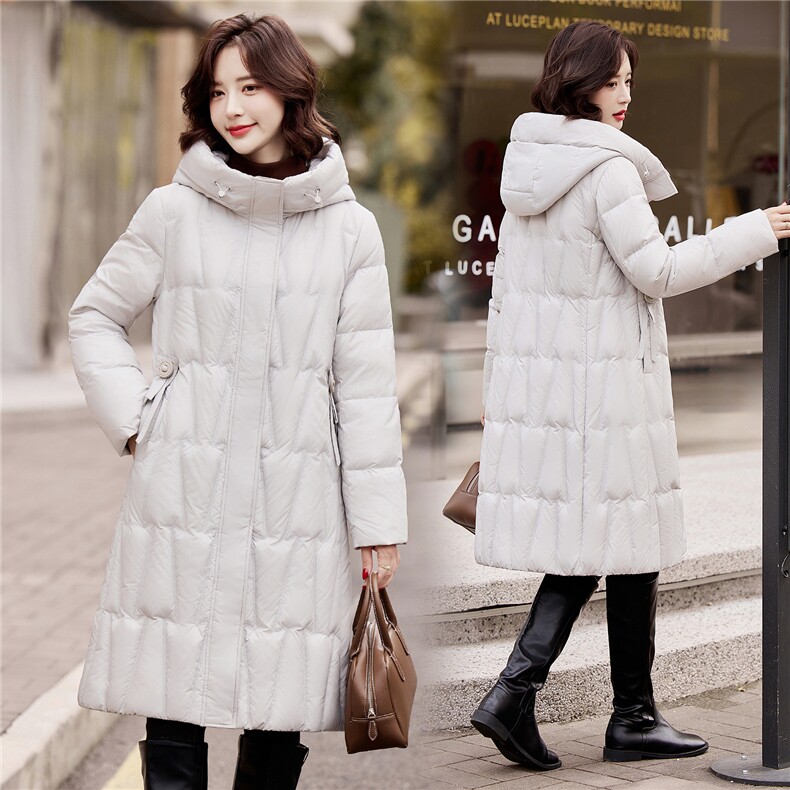 2025年冬季长款90白鸭绒羽绒服女，女装羽绒服，阳光伊恋