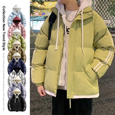 连帽假两件羽绒棉服男生多巴胺小清新短款面包服MY1882-P78，男装棉衣，星座610（原A335）
