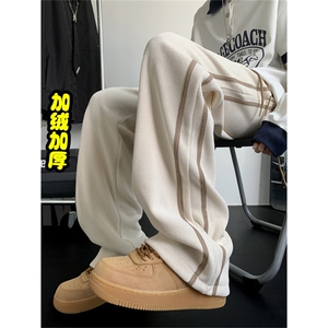 裤子男款2024新款宽松阔腿裤加厚直筒运动裤休闲卫裤 K7616-P45图片
