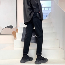 秋冬厚牛仔裤男2025年新款修身小脚男裤水洗弹力裤子9020，男装牛仔裤，电商B381-2