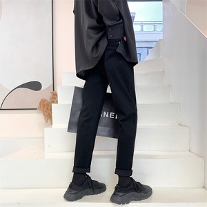 秋冬厚牛仔裤男2025年新款修身小脚男裤水洗弹力裤子9020图片