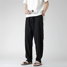 2025夏季风棉麻休闲裤汉服宽松A057-K381-P45（第二套图），男装民族服装，电商A057B